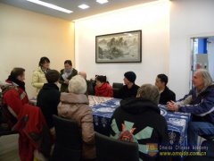 Culture lesson-Learning Chinese knots.