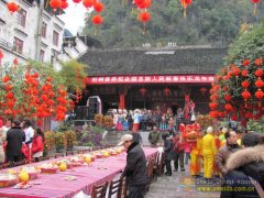 The calligraphy show on Spring Festival.