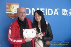 Congrats Michel on Completing Comprehensive Chinese Course
