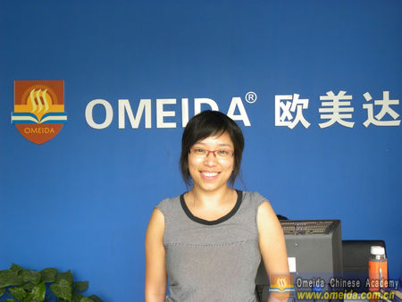 Welcome Cathy from France to study at Omeida