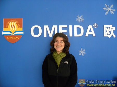 Welcome Meredith from America to study at Omeida!