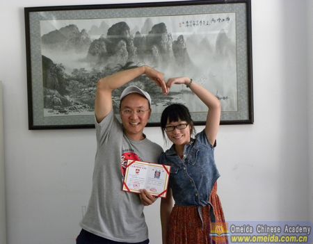 Congratulations to Vince on completing his comprehensive Chinese course!