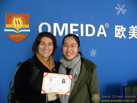 Congratulations to Meredith on completing Comprehensive Chinese Course!