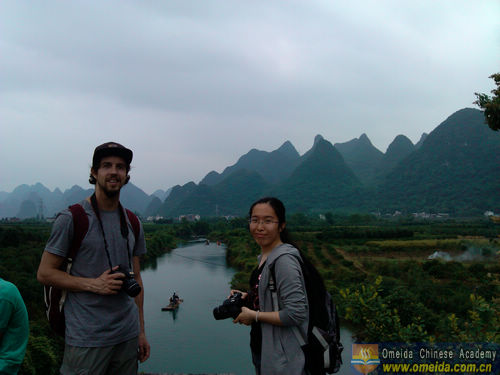 Cycling in Yangshuo.