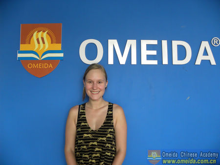 Welcome Sophie from Canada to Study at Omeida!