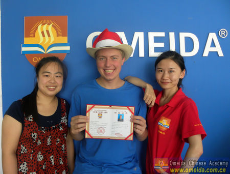 Congratulations to Melib on Completing His Chinese Course!