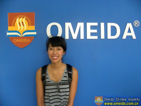 Welcome Jackie from the U.S.A to study at Omeida!