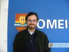 Welcome Archie from the States to study at Omeida!