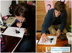 Art course-Chinese ink blowing