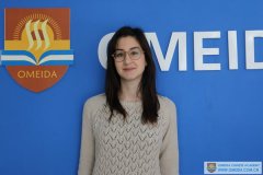 Welcome Chiara from Italy to study at Omeida!